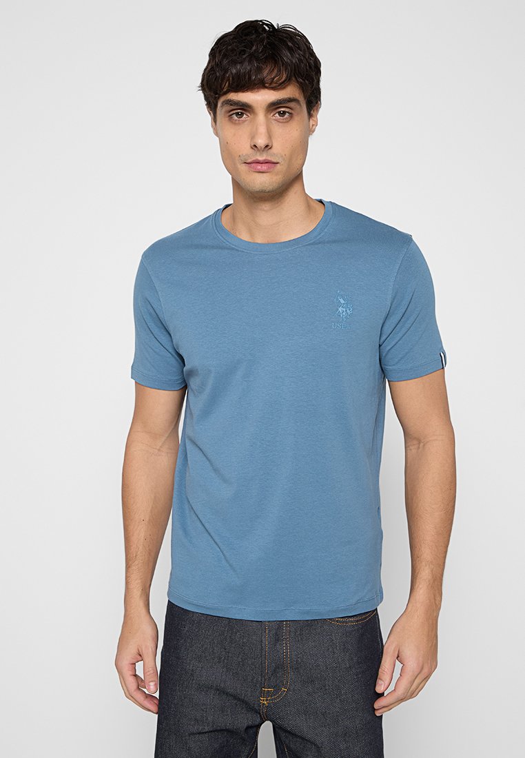 U.S. Polo Assn. T-shirt basic blauw U.S. Polo Assn. T-shirt basic blauw