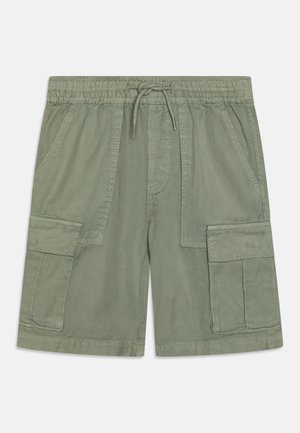 CARGO BERMUDA SHORTS- ELASTICATED WAIST - Pantalones cargo - kaki clair