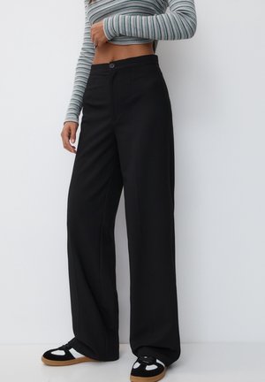 PULL&BEAR Stoffhose - black