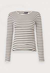 PCRUKA  - T-shirt à manches longues - cloud dancer/black