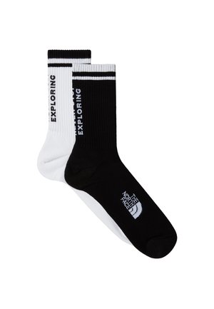 EVERYDAY CREW 2 PACK - Chaussettes - tnf black tnf white