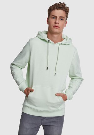 Urban Classics BASIC - Kapucnis pulóver - light mint