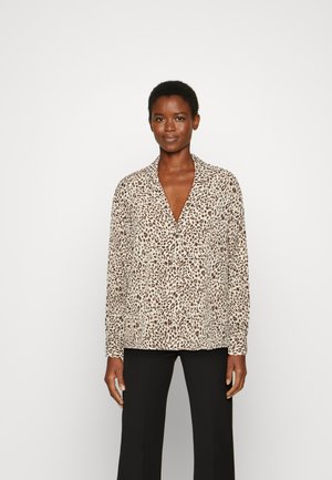 BILLIE SUZIE STONE LEOPARD OVERSIZED - Blusa com botões - white