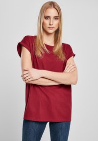 Urban Classics EXTENDED SHOULDER TEE - T-shirts - Bordeaux