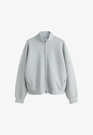 Next, REGULAR FIT - SOFT SCUBA ZIP THROUGH JACKET - Sweatjacke - grey