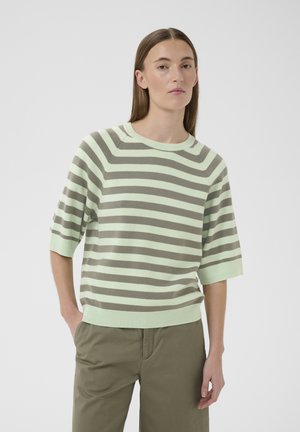 MADIE TEE - T-shirts print - spray mulled basil stripe