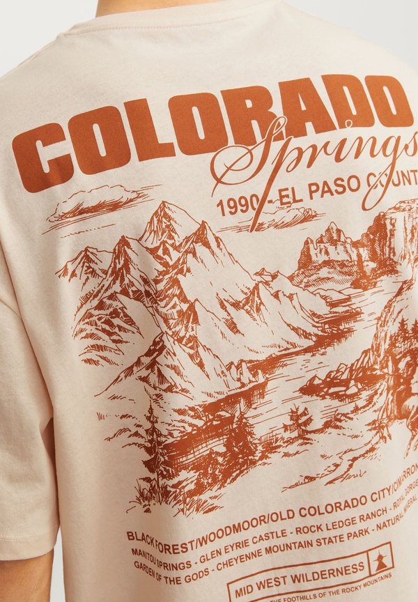 JORSPRINGS TEE UNISEX - Print T-shirt - sand dollar3