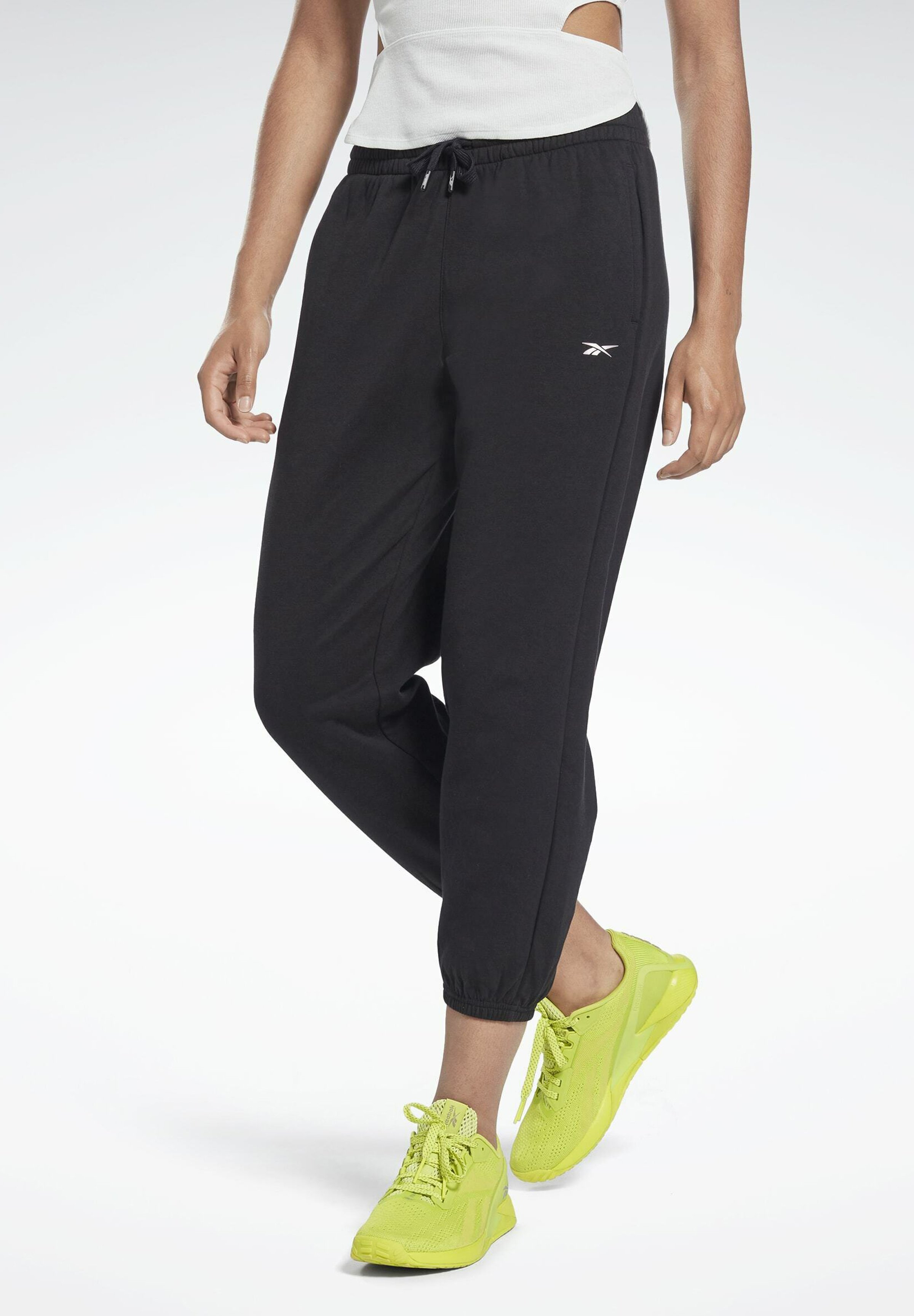Reebok Tracksuit bottoms - black 