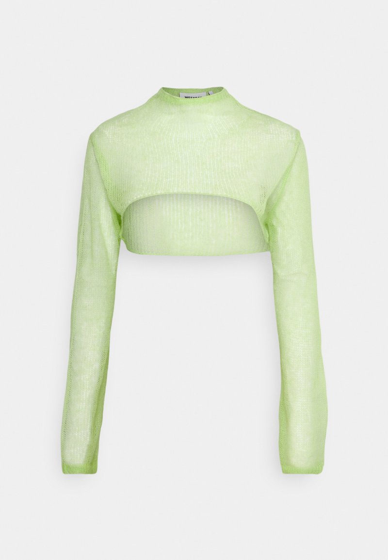 Damen Strickjacken | Weekday LIZ Strickpullover green/grün - QR36732 Damen Strickjacken | Weekday LIZ Strickpullover green/grün - QR36732