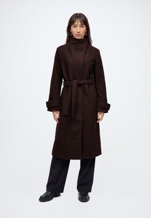 VILA, VINORRA LONG COAT/KA - Класическо палто - coffee bean