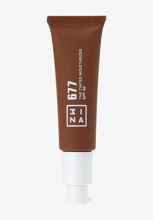 3ina THE TINTED MOISTURIZER SPF30 - Tinted moisturiser - 677 dark brown