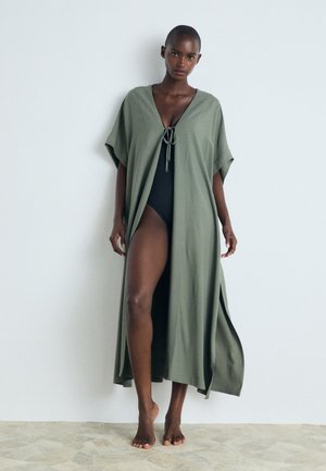 KAFTAN KIMONO - Beach accessory - dusty olive