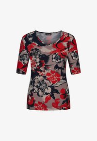 Unausgewählt, red/taupe/navy patterned