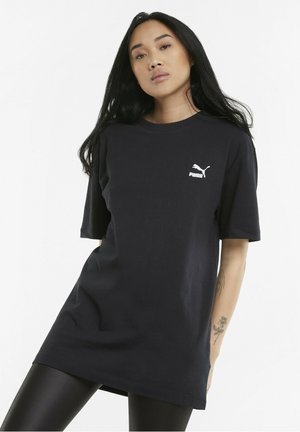 T-shirt med print - black