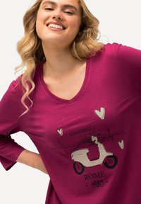 Ulla Popken CIAO BELLA MANCHES 3/4 ET COL EN V COUPE CLASSIC FIT - Maglietta a manica lunga