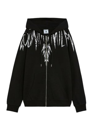 County of Milan, FELPA FULL ZIP CON CAPPUCCIO VAR.110 - Felpa con zip - black