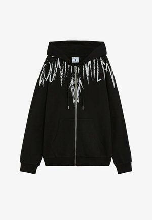 County of Milan, FELPA FULL ZIP CON CAPPUCCIO VAR.110 - Felpa con zip - black