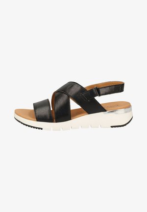 Caprice Walking sandals - black metallic