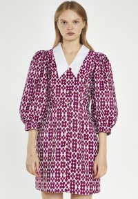 Glamorous COLLARED MINI - Abito a camicia - magenta flower brocade