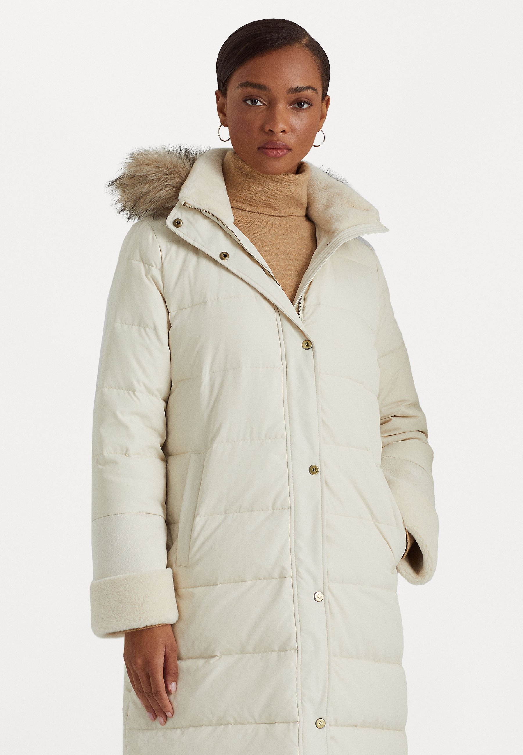 Lauren Ralph Lauren INSULATED COAT - Winter coat - moda cream/off-white -  