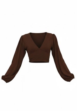 WAL G., CRISSY BACKLESS - Camiseta de manga larga - dark brown