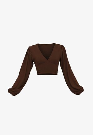 WAL G., CRISSY BACKLESS - Camiseta de manga larga - dark brown
