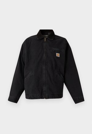 Carhartt WIP, DETROIT JACKET - Cowboyjakker - black/black stone washed