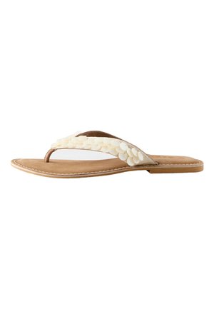 Next, REGULAR FIT - FOREVER COMFORT® SHELL THOE THONG SANDALS . - Zehentrenner - bone cream