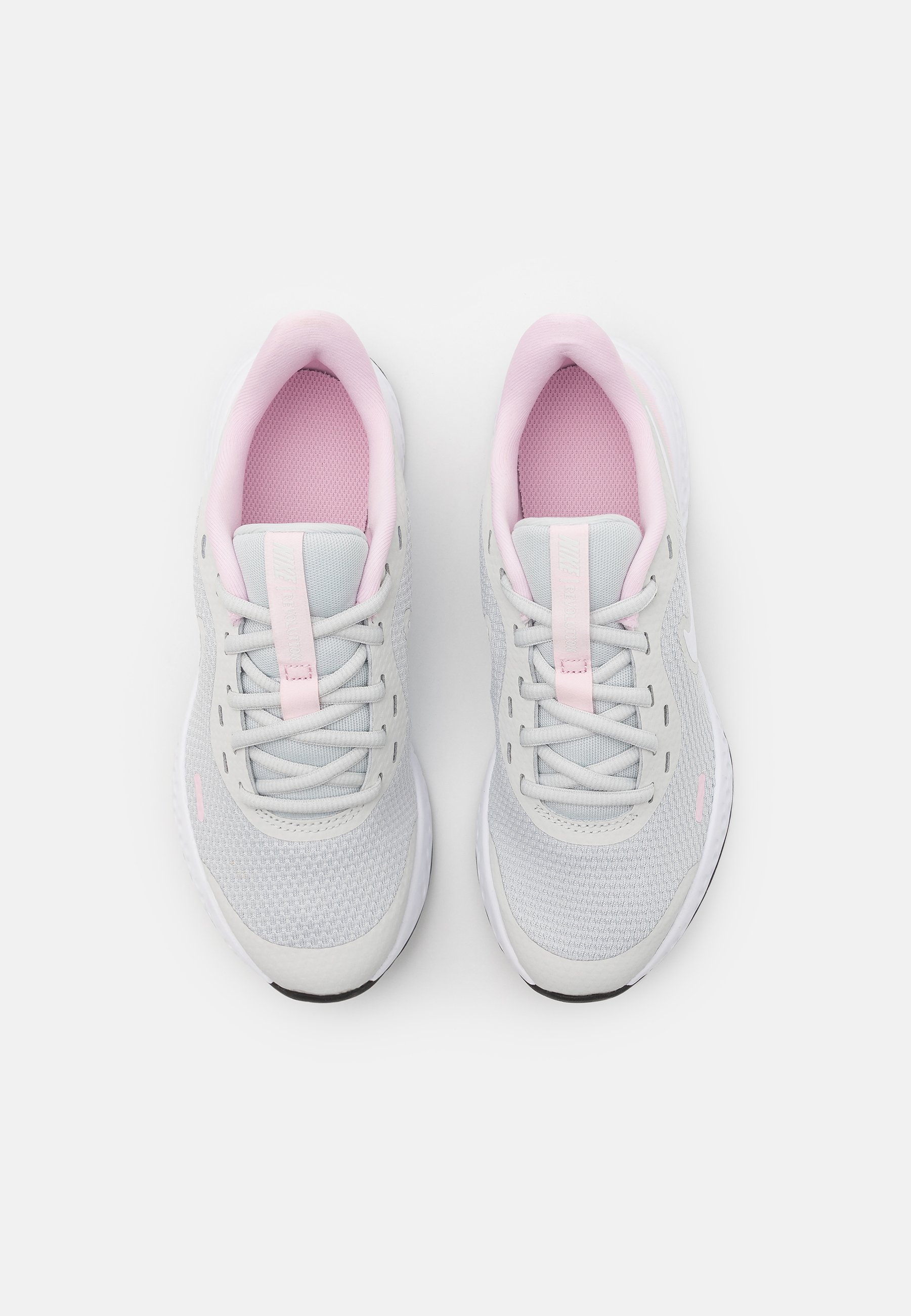 Nike Performance REVOLUTION 5 UNISEX - Neutralios pronacijos bėgimo  bateliai - photon dust/white/pink foam/šviesiai pilka - Zalando.lt