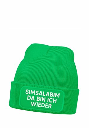MoonWorks MIT PATCH MIT SPRUCH SIMSALABIM - Mütze - grün