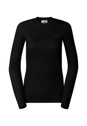 The North Face W EASY L/S CREW NECK - Long sleeved top - tnf black