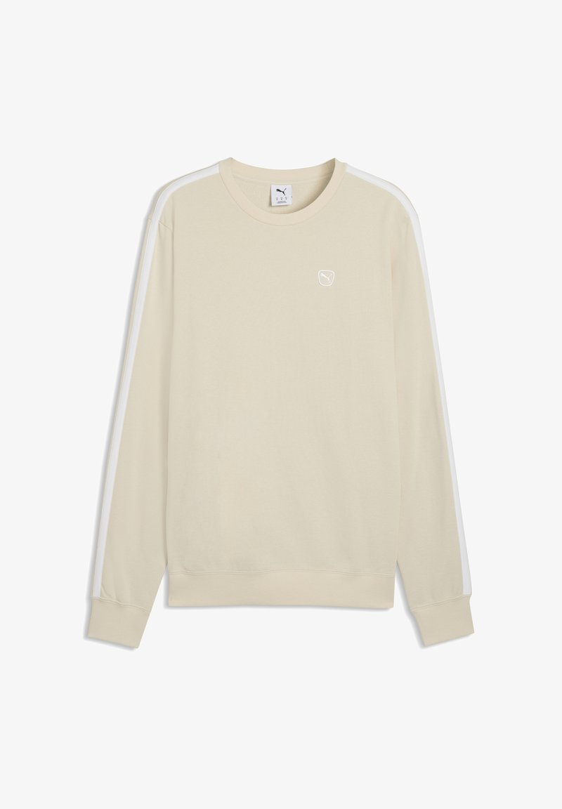 Beezh pikkade varrukatega pusa, millel on valged triibud varrukatel ja väike valge Puma logo vasakul rinnal.