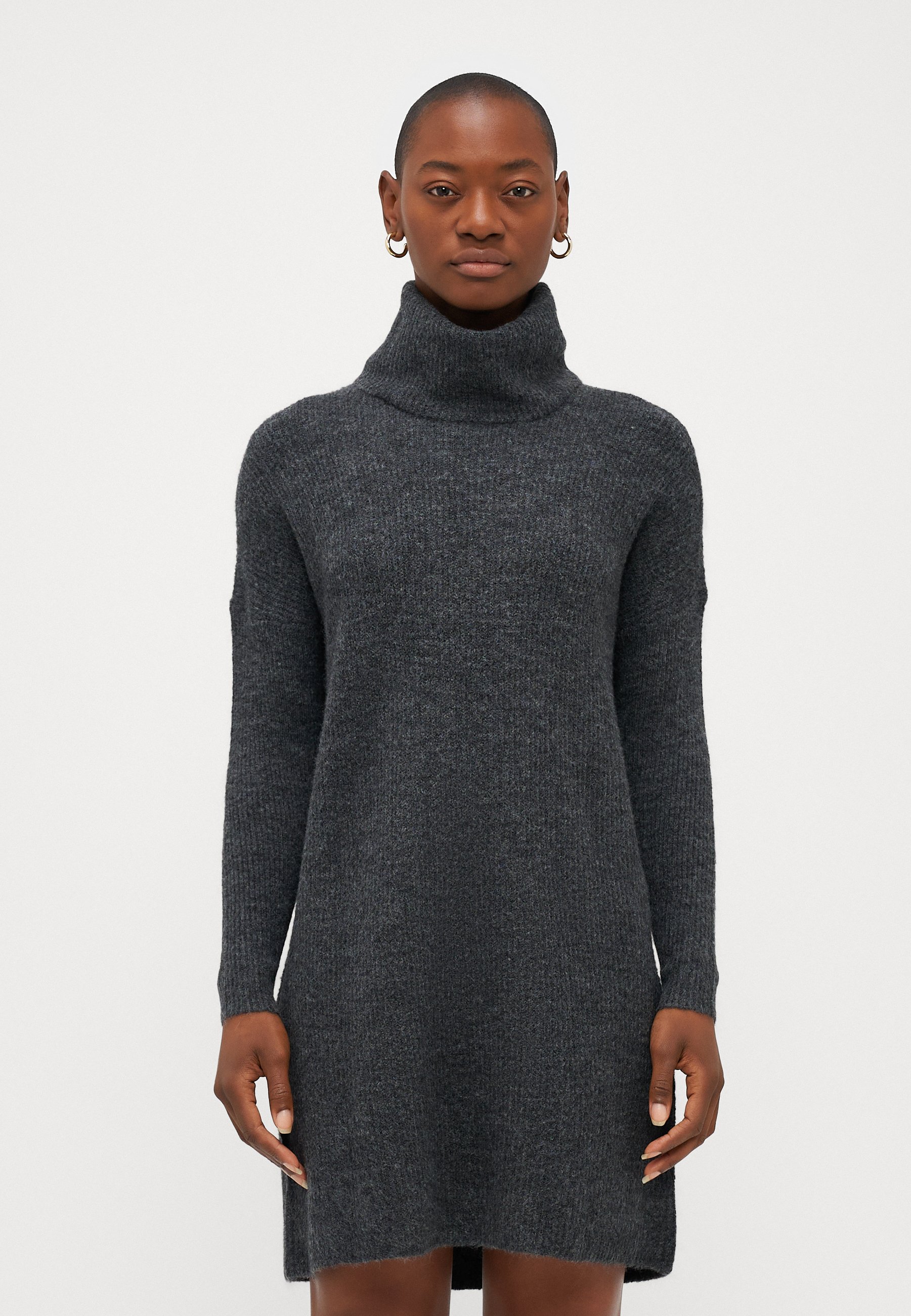 ONLY Petite ONLJANA COWLNECK DRESS - Jumper dress - dark grey melange/mottled dark grey - Zalando.co.uk ONLY Petite ONLJANA COWLNECK DRESS - Jumper dress - dark grey melange/mottled dark grey - Zalando.co.uk