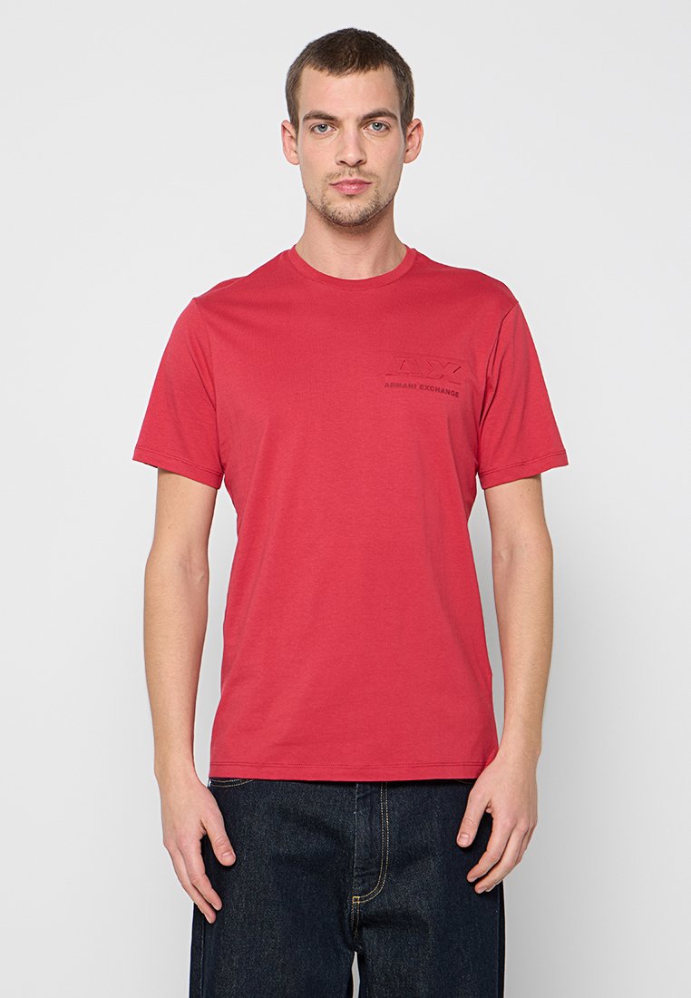 Armani Exchange T-shirt basic donkergrijs