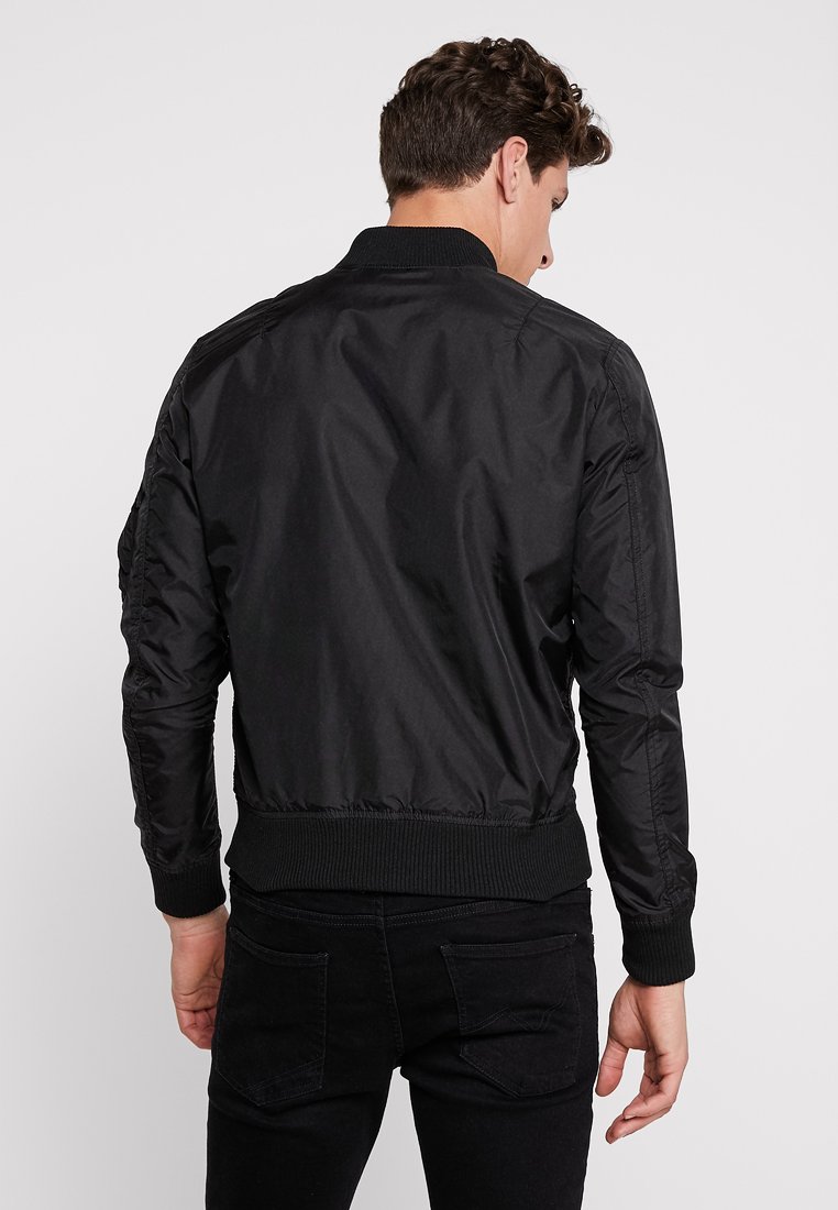 Herren Leichte Jacken | Alpha Industries Bomberjacke black/schwarz - WL08414 Herren Leichte Jacken | Alpha Industries Bomberjacke black/schwarz - WL08414