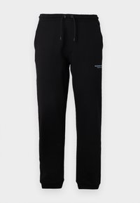 SANTANA - Tracksuit bottoms - black/blue shadow