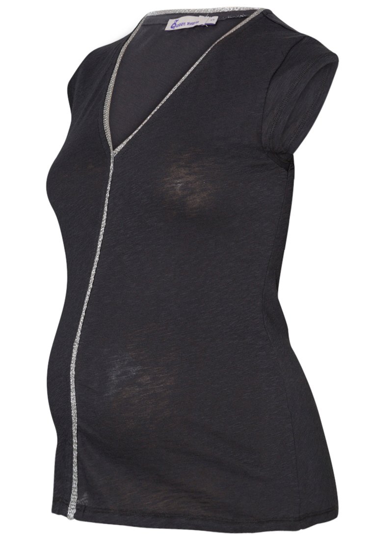 Queen Mum T-shirt basic donkergrijs