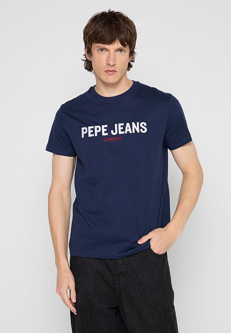 Pepe Jeans T-shirt print donkerblauw