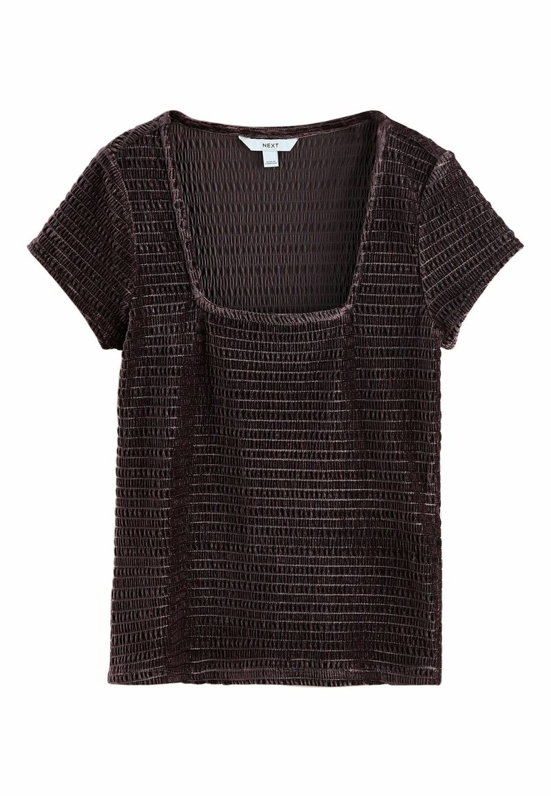 Next REGULAR FIT - SHORT SLEEVE SQAURE NECK SHIRRED - Camiseta ...