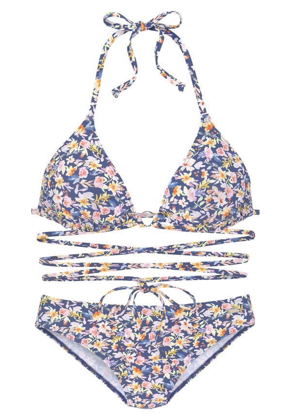 SET - Bikini - blau bedruckt3