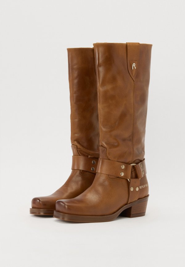 KORA ONE - Cowboy/Biker boots - tan2