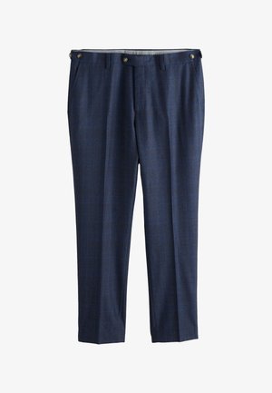 Next, SLIM FIT SIGNATURE MARZOTTO CHECK - Pantalon de costume - navy
