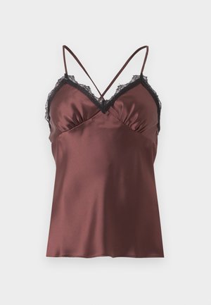 Topshop, TRIM  - Top - chocolate brown
