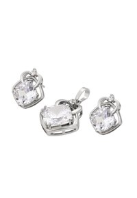 faina SET - Øreringe - silver-coloured