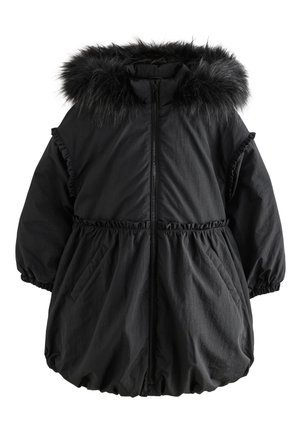 Next, REGULAR FIT - SHOWER RESISTANT PUFFBALL HEM PADDED - Wintermantel - black