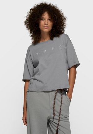 SHORT SLEEVE TEE - T-shirt imprimé - light graphite