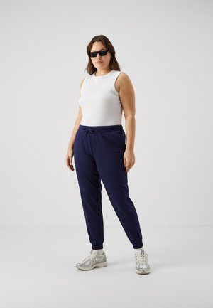Even&Odd Curvy 2 PACK - Joggebukse - black/blue
