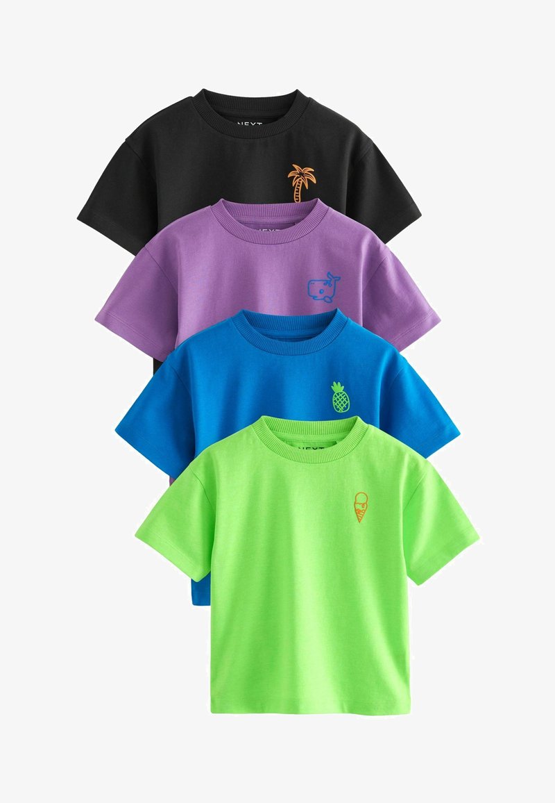 Next CHARACTER SHORT SLEEVES 4 PACK STANDARD - Trükipildiga T-särk - blue