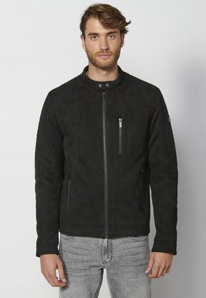 Kunstlederjacke -  black