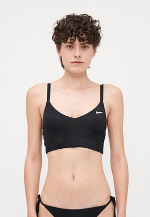 Nike Performance V NECK MIDKINI - Bikinitop - black